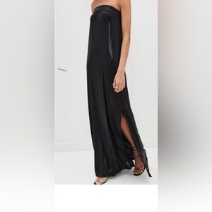 NWT strapless gown Norma Kamali Black Strapless Maxi Dress ($290 retails)